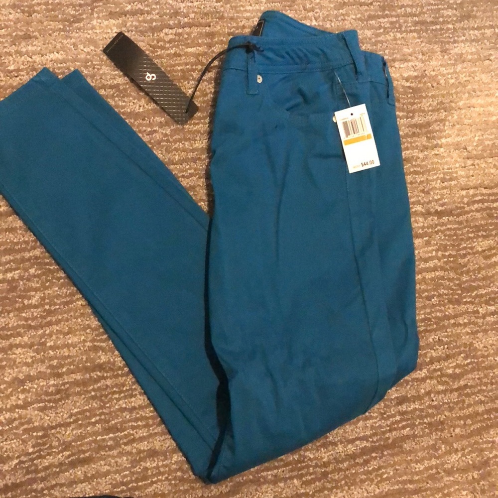 Turquoise pants